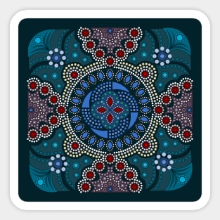 Dot painting meets mandalas 16-1 Sticker